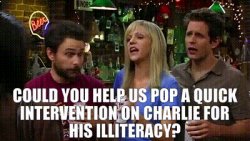 IASIP Charlie illiteracy Meme Template