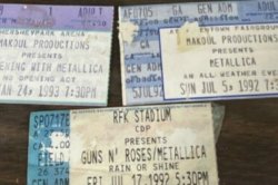 Metallica & Guns N' Roses July 92. I was 10 years old! Meme Template