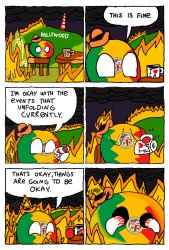 LA This is Fine Meme Template