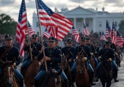 Cavalry Arrives at White House Meme Template