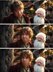 Bilbo Makes Faces Meme Template