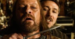 Ned Stark betrayed by Little Finger Meme Template