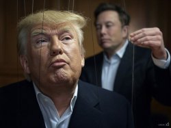 Donald Trump Elon Musk #elonald Puppet marionette strings Meme Template