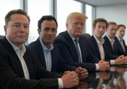 Donald Trump Elon Musk, Mark Zuckerberg, Vivek Ramasawmy Meme Template