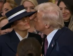 Trump kissing Melania Meme Template