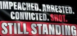 Donald Trump Still Standing Sign Meme Template