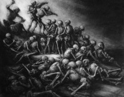Danse Macabre. Painting by Paul Rumsey. Meme Template
