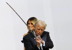 Trump Sword Meme Template