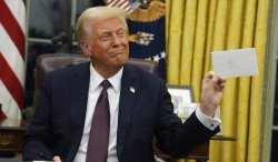 Donald Trump with letter Meme Template