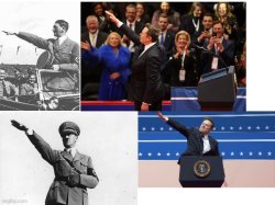 Elon/Hitler Salute Meme Template