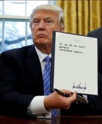 Trump Executive Order Meme Template