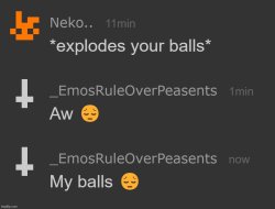 Neko *explodes your balls* Meme Template