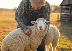 Trump sheep behind MAGA sheering Meme Template