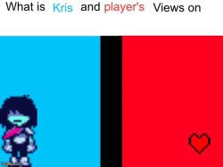 What are kris and player's views on X Meme Template