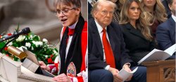 Bishop Maryann Edgar Budde and The Donald Meme Template