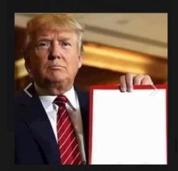 Trump blank sign Meme Template