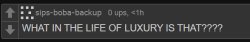 WHAT IN THE LIFE OF LUXURY IS THAT??? Meme Template