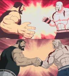 Fullmetal alchemist handshake Meme Template