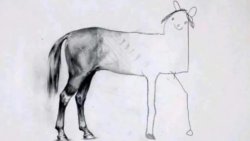 half drawn horse Meme Template