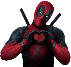 Deadpool making a heart out of his hands Meme Template