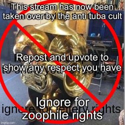 Anti tuba cult Meme Template