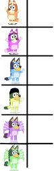 Bingo Katlyn Bluey Kevin Liberty Freddie Meme Template