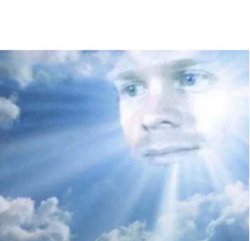 In Heaven Looking Down (w/ text space) Meme Template