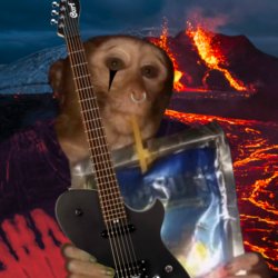 Metal head caprisun monkey Meme Template