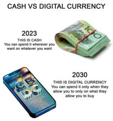 Cash vs Digital Currency Meme Template