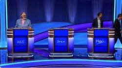 Drew Goins leaving Jeopardy! Stage Meme Template