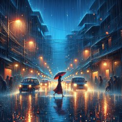 Rainy night Meme Template