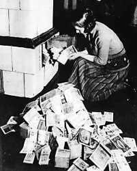 Burning money Meme Template