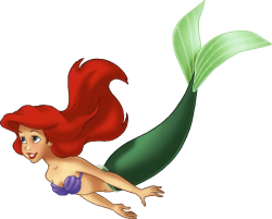 ariel swimming Meme Template