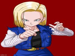 android 18 Meme Template