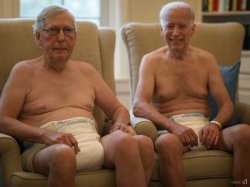 Mcconnel and Biden Depends Meme Template