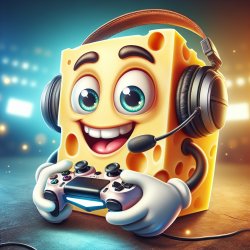 chesse with headset and controler Meme Template