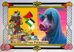 Long live free Palestine, from the river to the sea. Meme Template