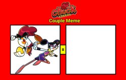 Chuck and Flick - Kung Fu Couple Meme (Blank) Meme Template