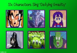 sci-fi characters sing defying gravity Meme Template