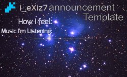 i_eXiz7 announcement template Meme Template