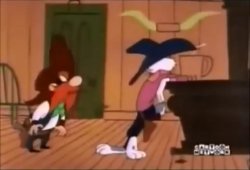 Bugs Bunny and Yosemite Sam Meme Template