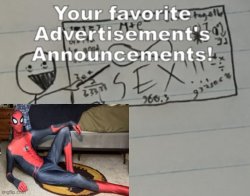 Slidecast Ad Announcement 2 Meme Template