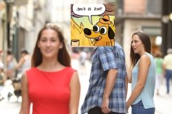 this is fine distracted boyfriend Meme Template