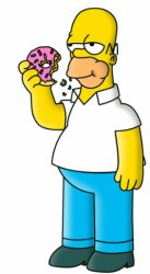 homer eating a donut Meme Template