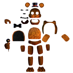 stylized freddy parts Meme Template