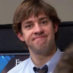 Jim office face Meme Template