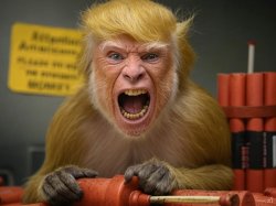 Trump Dynamite Monkey Meme Template