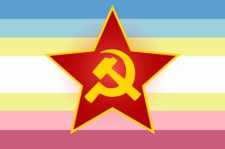 Soviet Star Hammer and Sickle MAP Pride Flag Meme Template