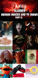 Disney Slasher Horror Movies and TV Shows Villains 21 Meme Template