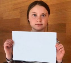 Greta Protest Meme Template